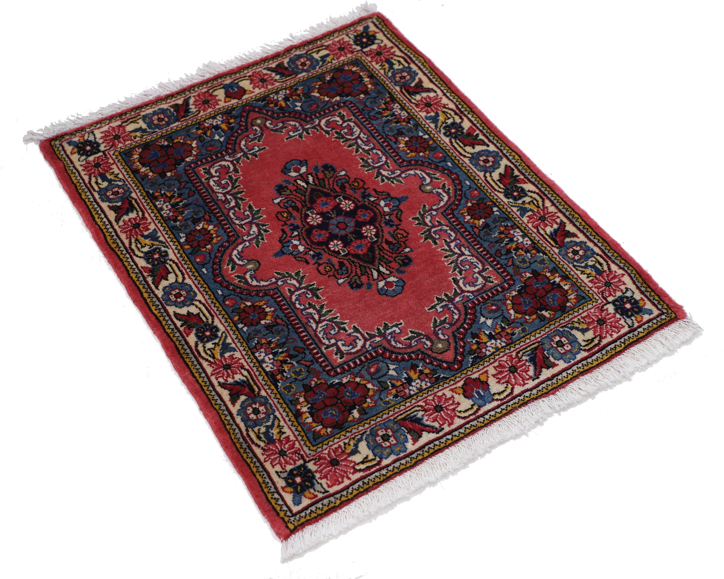 2’3″ x 2’8″ Sarouk Authentic Persian Rug - thumbnail 3