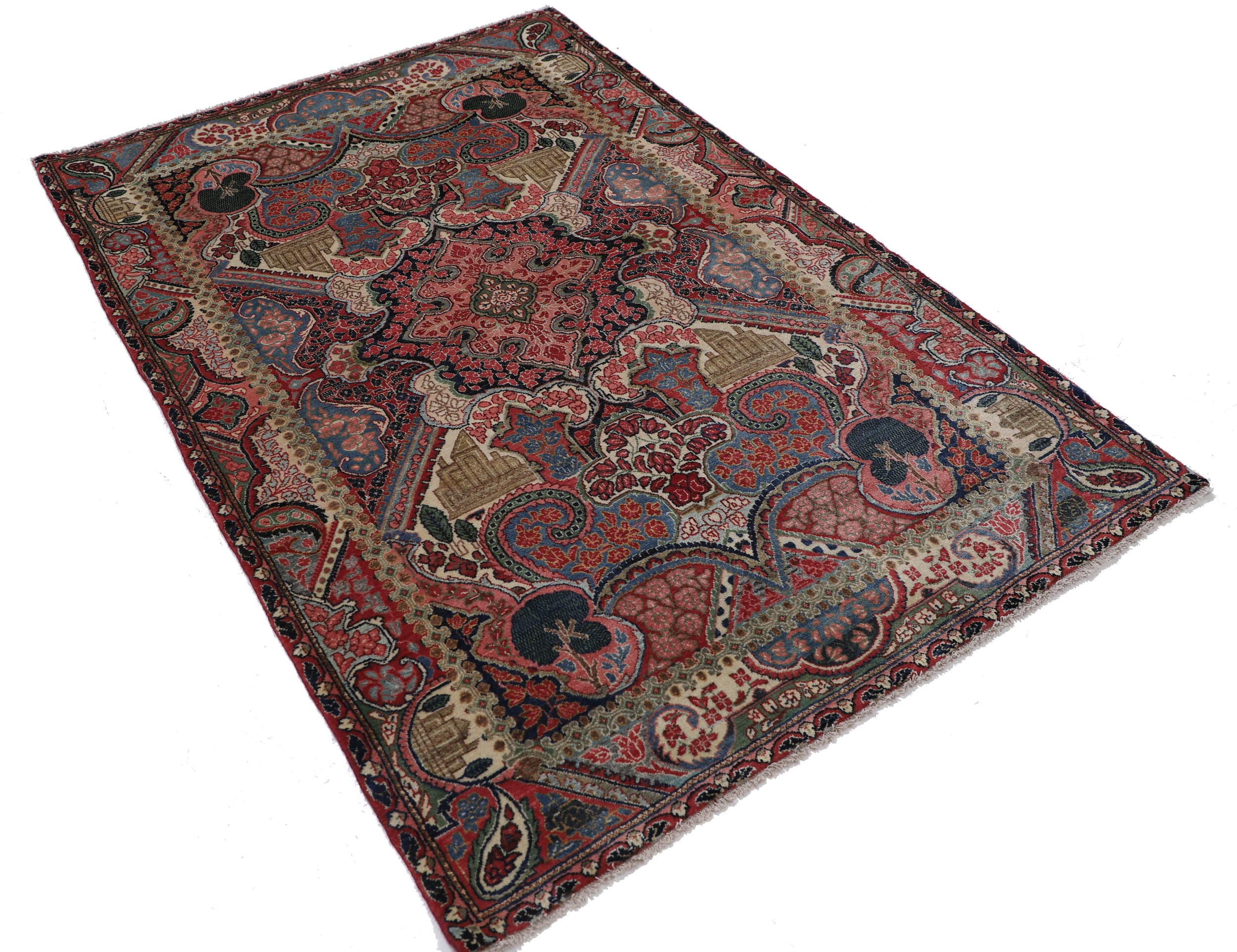 4’3″ x 6’8″ Sarouk Authentic Persian Rug - thumbnail 3