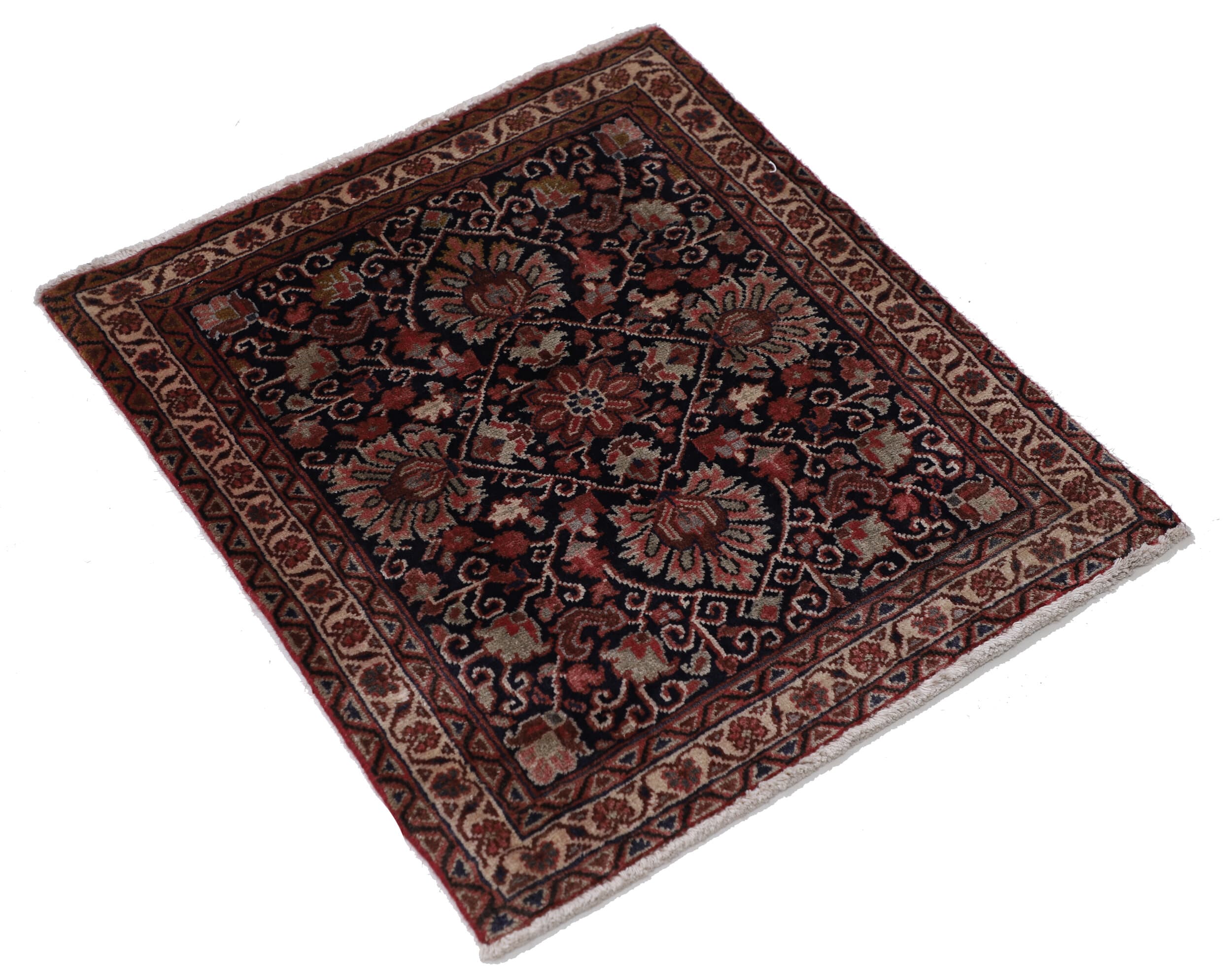 2’4″ x 2’9″ Heriz Authentic Persian Rug - thumbnail 2