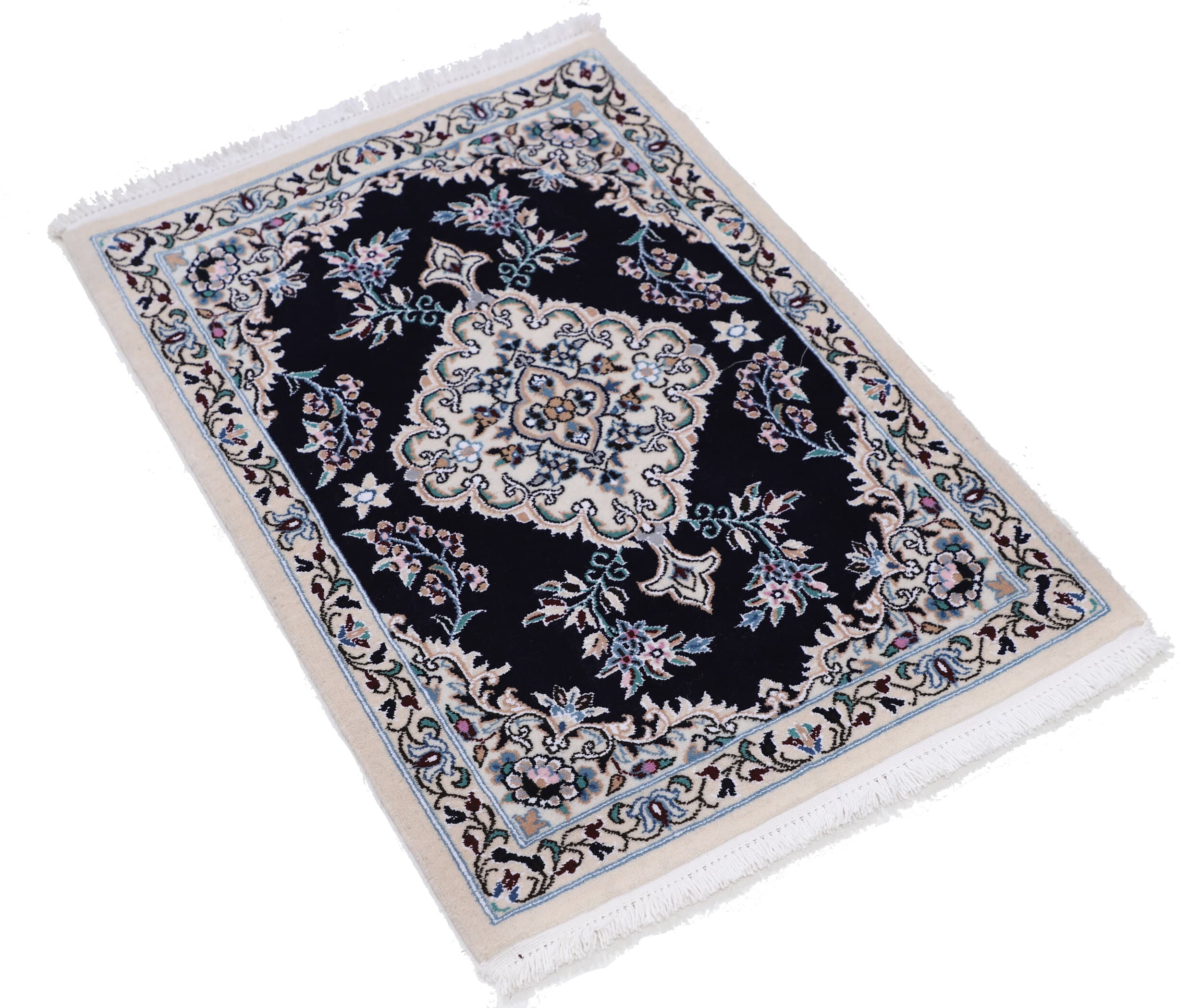 Nain 2′ x 3′ Authentic Persian Rug - thumbnail 3