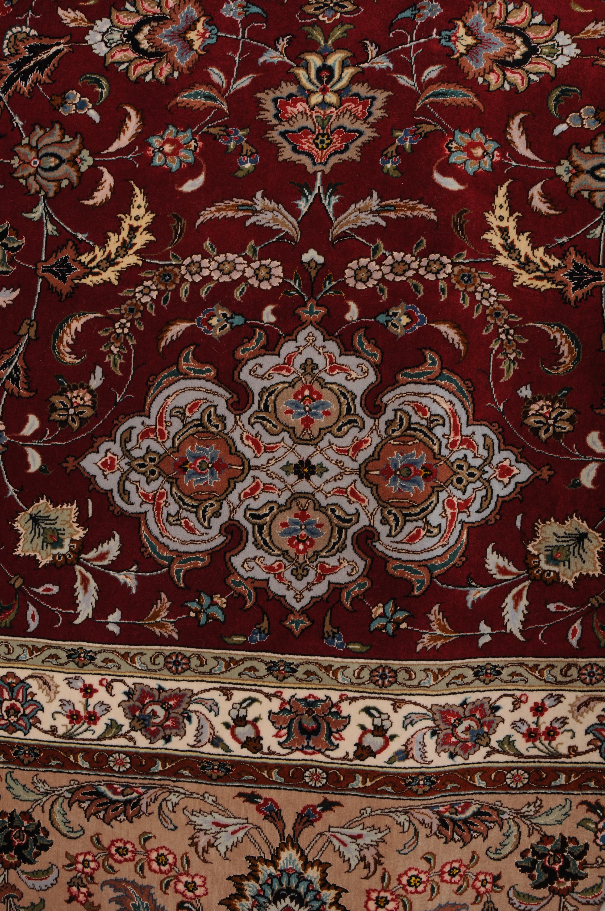 12’10” x 21’3″Tabriz Wool and Silk Authentic Persian Rug - thumbnail 10