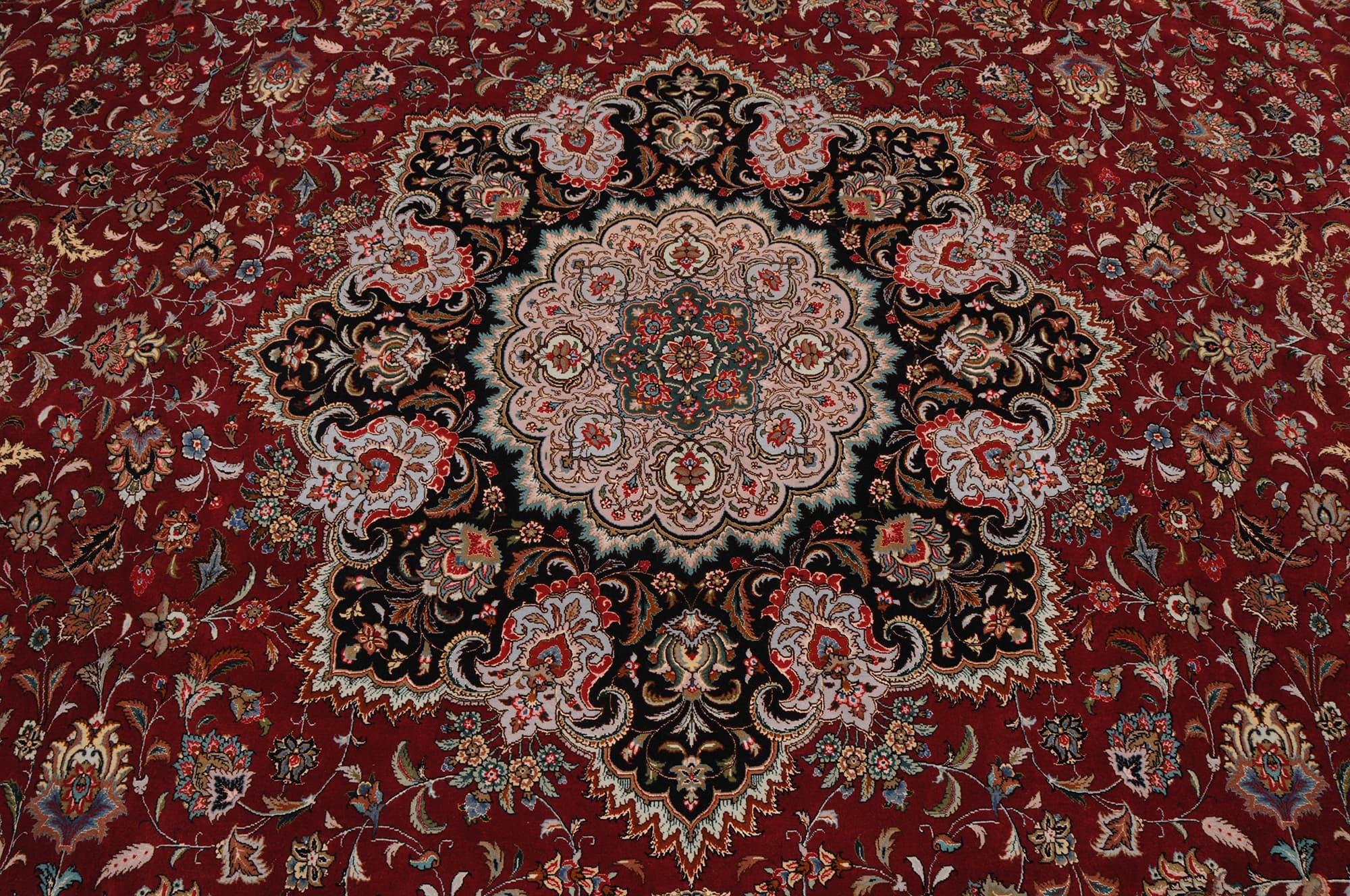12’10” x 21’3″Tabriz Wool and Silk Authentic Persian Rug - thumbnail 7