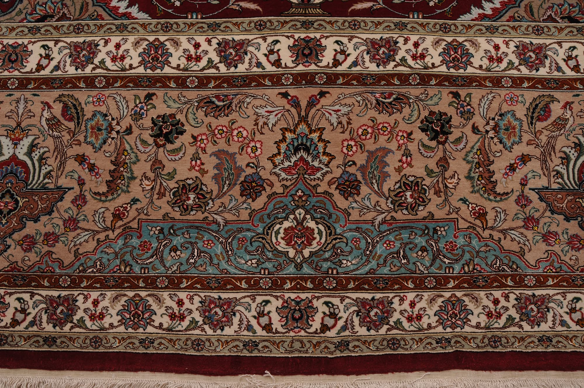12’10” x 21’3″Tabriz Wool and Silk Authentic Persian Rug - thumbnail 6