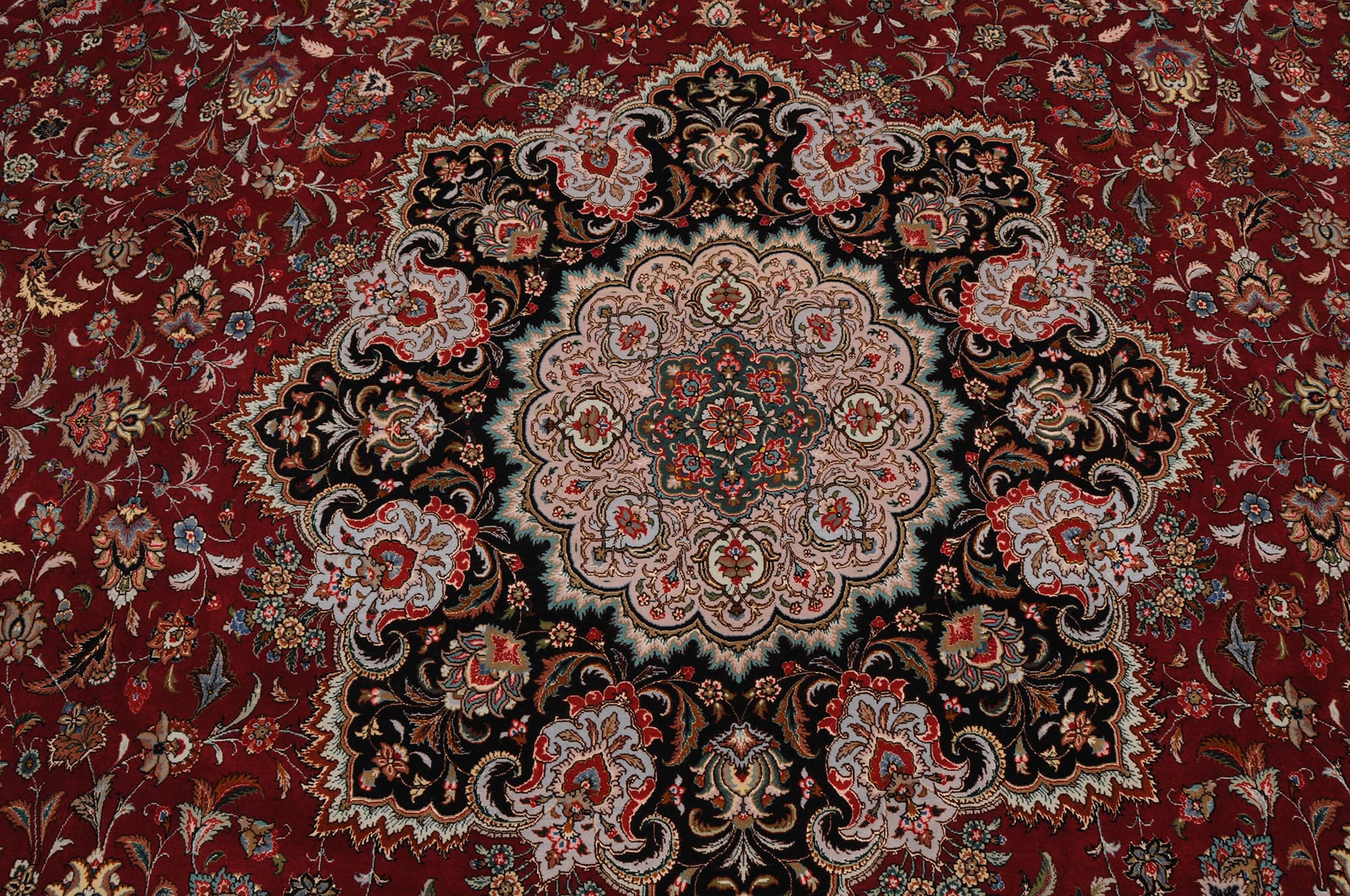 12’10” x 21’3″Tabriz Wool and Silk Authentic Persian Rug - thumbnail 3