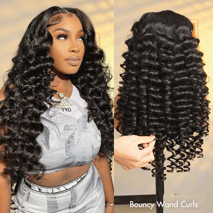 Bouncy Wand Curly Wig 6×5 Pre-cut HD Lace Wear & Go Glueless Wig 100% Human Hair Full Volume - thumbnail 10