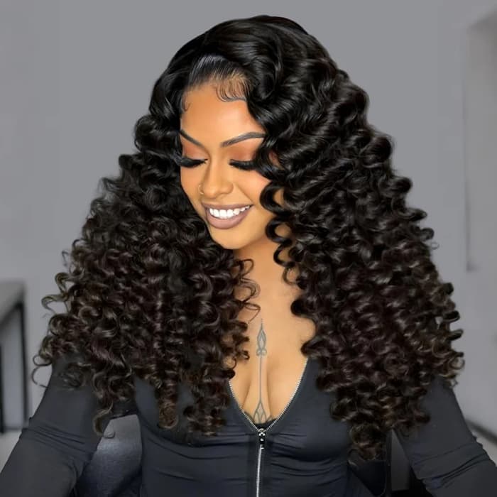 Bouncy Wand Curly Wig 6×5 Pre-cut HD Lace Wear & Go Glueless Wig 100% Human Hair Full Volume - thumbnail 6
