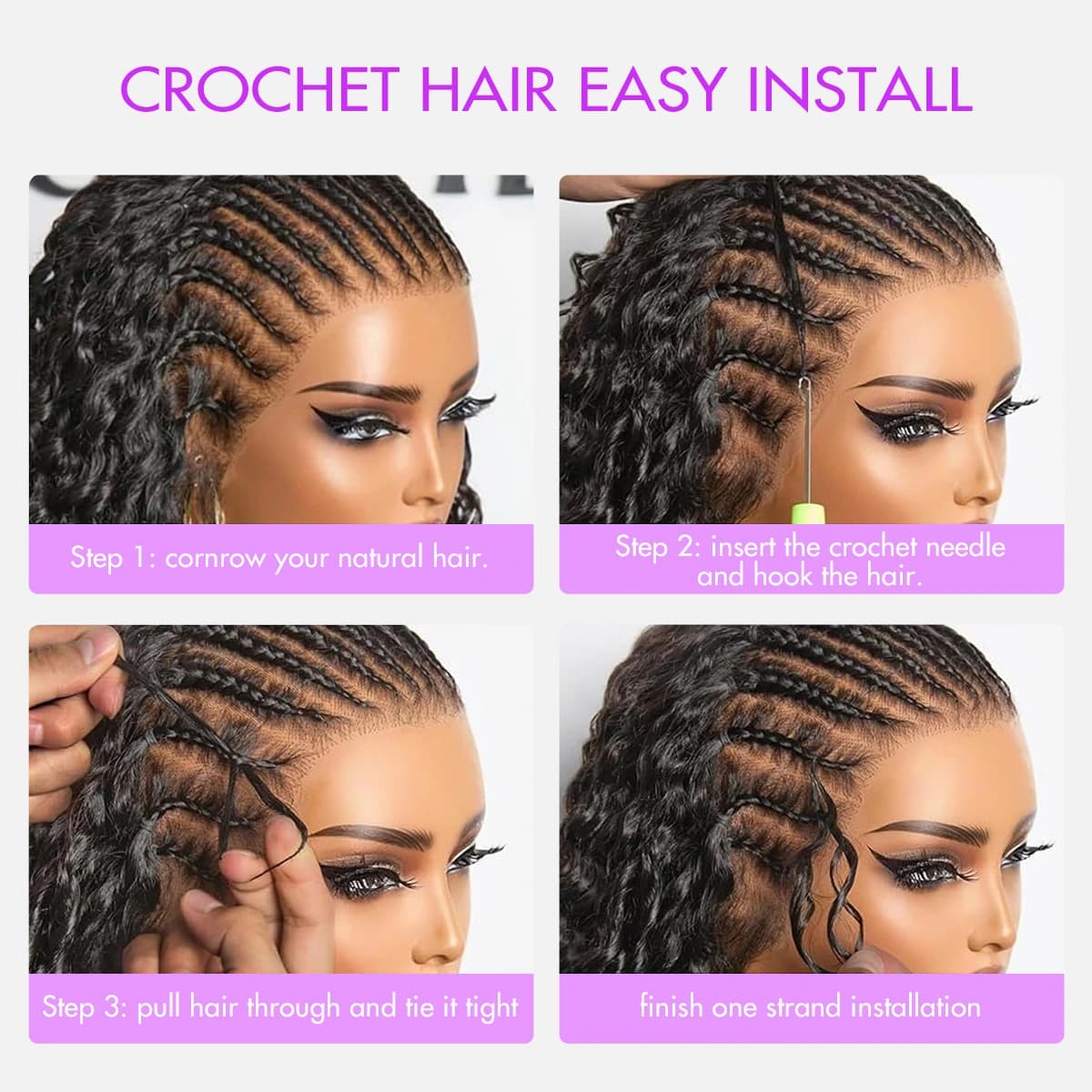 Summer Vibe Indian Curly Passion Wave Feather Crochet Human Hair Extensions Pre-Separated Reusable Miracle Knots Boho Braiding Hair - thumbnail 9