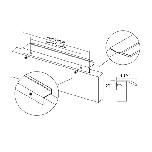 Soft Glam 256mm Center to Center Edge Pull - thumbnail 4