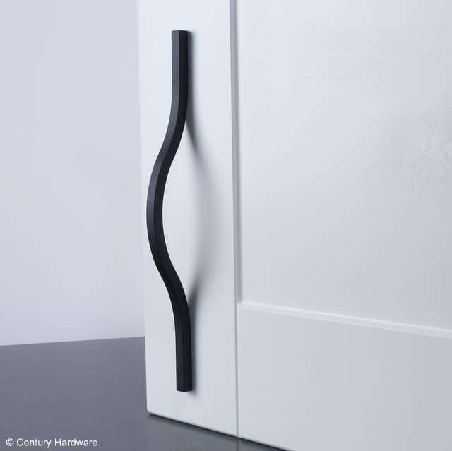 BAE Aluminum Pull, Matte Black, 7 9/16 INCHES (192MM) CC - thumbnail 2