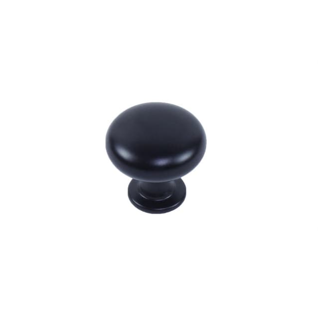 Matte Black 1 3/16 Inches Diameter Mushroom Knob