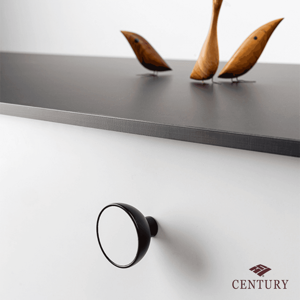 Black + Wood 1 49/64 inches Diameter Knob - thumbnail 5