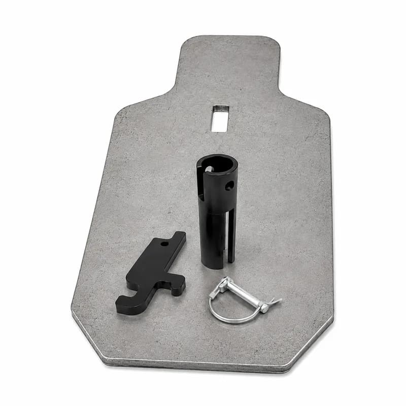 Reduced USPSA Rifle Plate with T-Post Target Mount