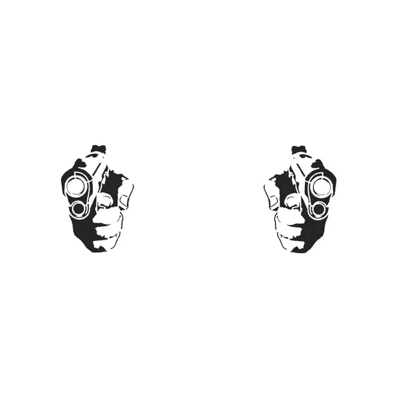 LH/RH Gun in Hand Target Stencil (2PK)