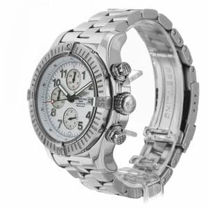 Breitling Super Avenger Stainless Steel 48.70mm Chronograph White Arabic Dial - thumbnail 2