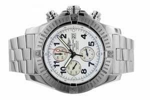 Breitling Super Avenger Stainless Steel 48.70mm Chronograph White Arabic Dial - thumbnail 5