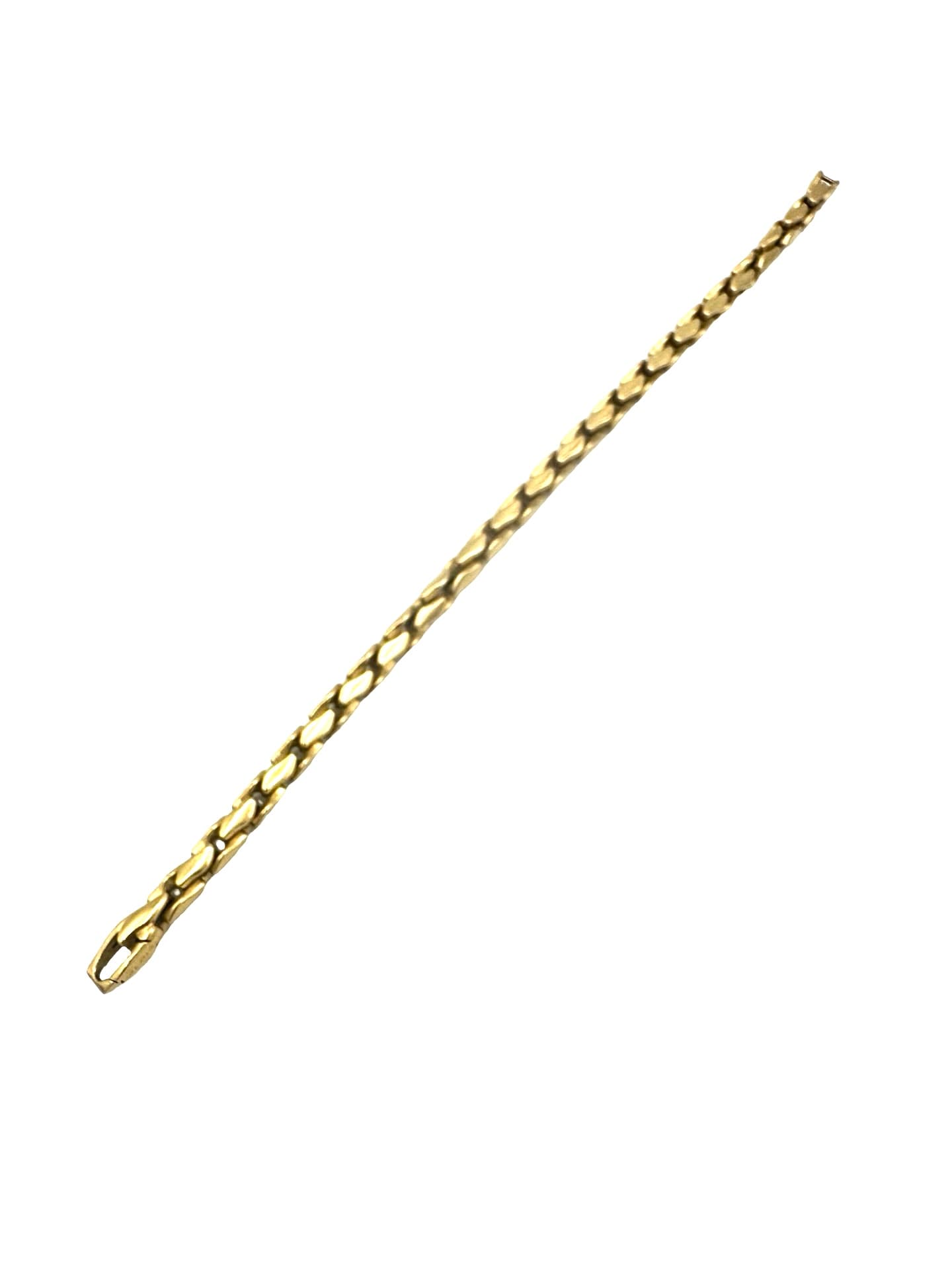 David Yurman 18 Karat Yellow Gold Fluted Link Bracelet