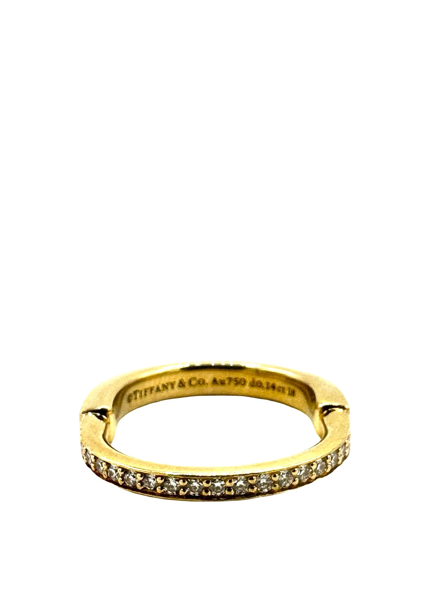 Tiffany & Co. Lock Diamond Band w/ .14cts - thumbnail 4