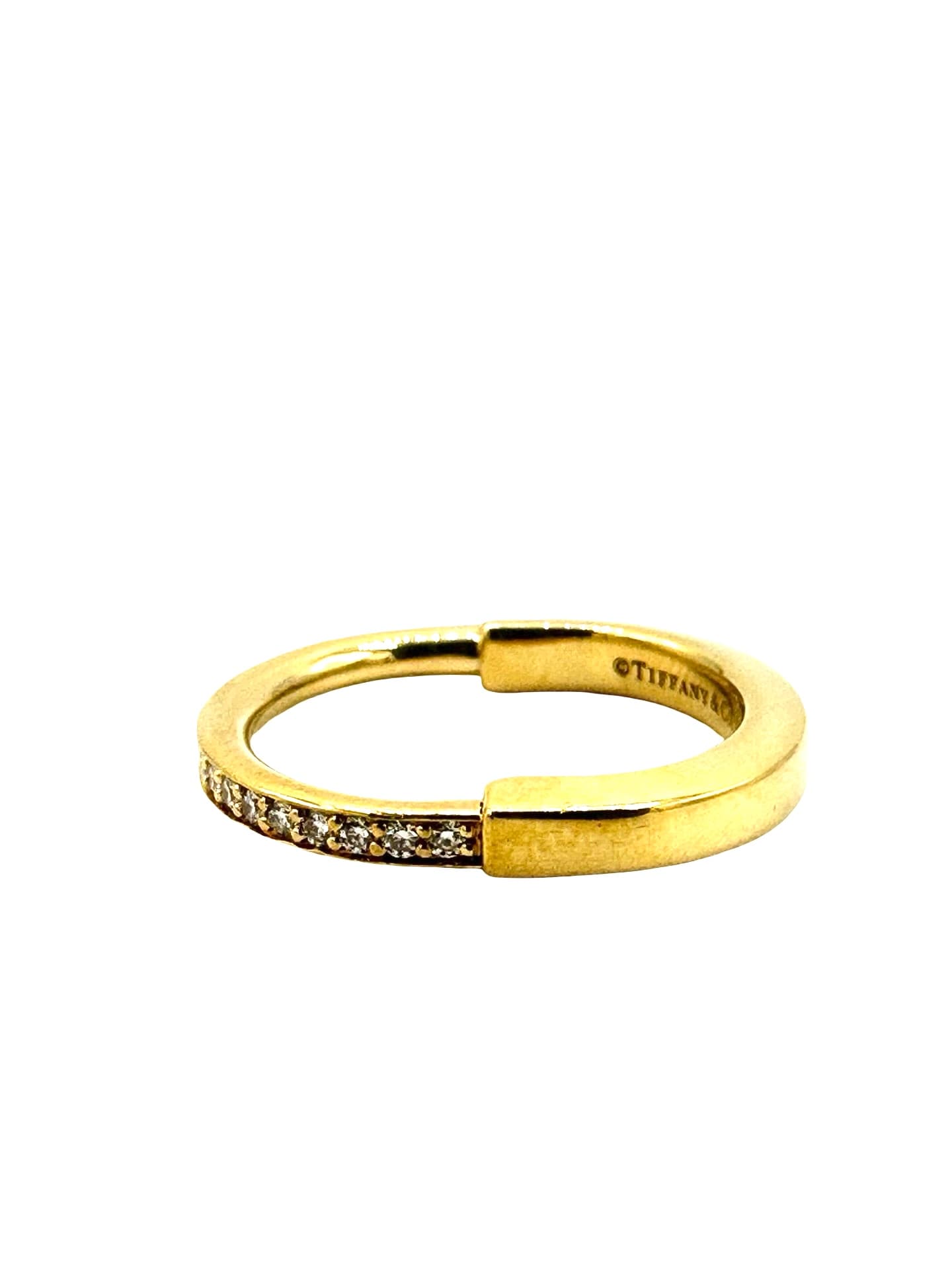 Tiffany & Co. Lock Diamond Band w/ .14cts - thumbnail 7