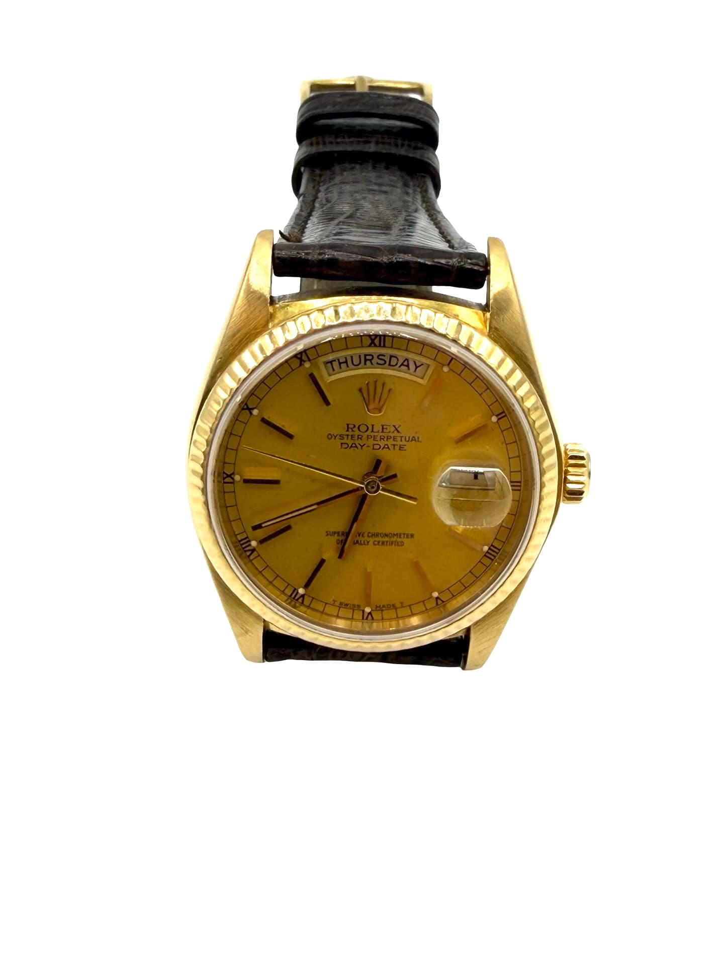 Rolex 18K Yellow Gold Day Date 36mm Watch - thumbnail 3