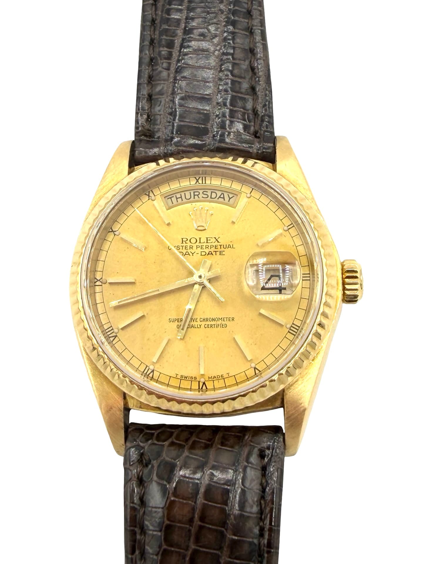 Rolex 18K Yellow Gold Day Date 36mm Watch - thumbnail 2