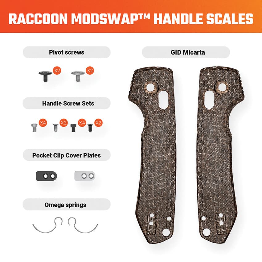 Vosteed Raccoon ModSwap Handle Scales
