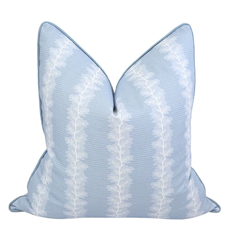 NANTUCKET COLLECTION FRENCH STRIPE PILLOW / SKY