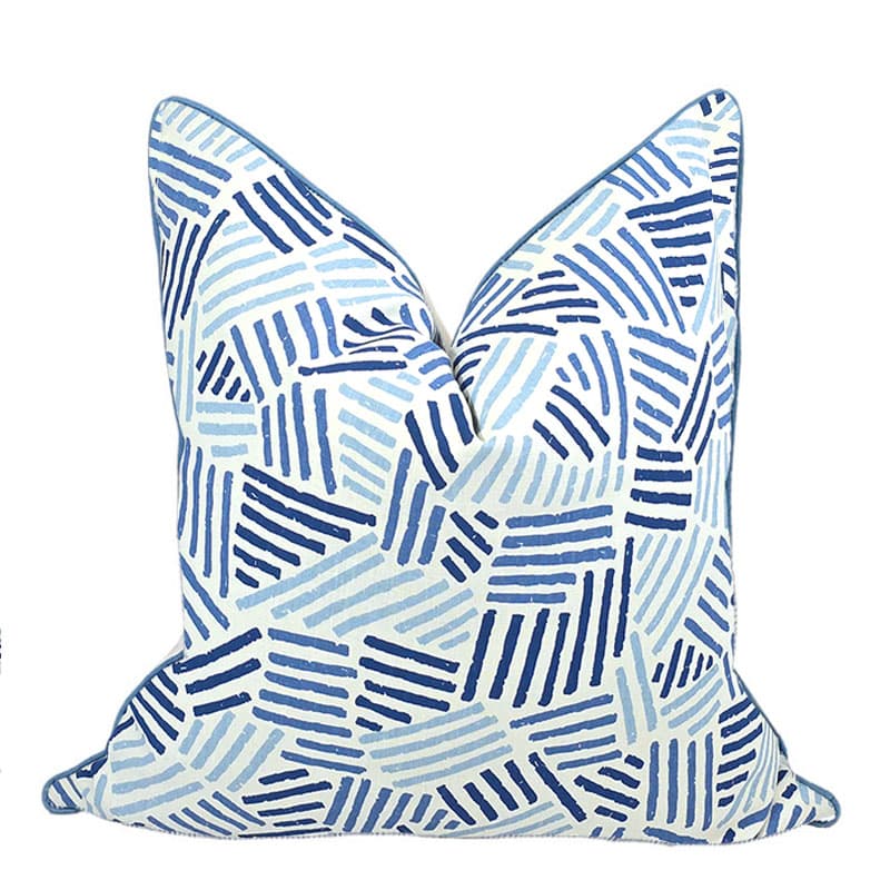 ANNAPOLIS COLLECTION HATCHMARK PILLOW