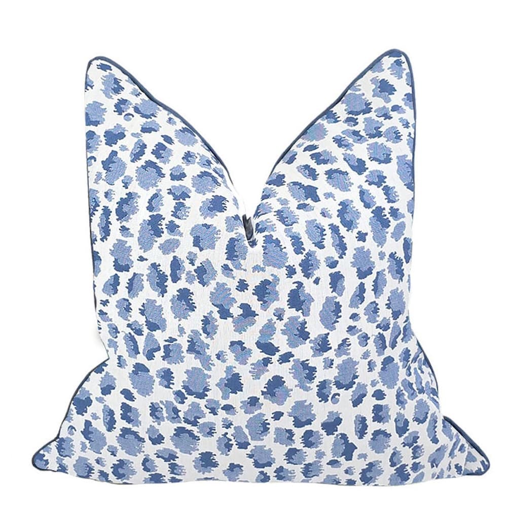 JUPITER ISLAND COLLECTION LEAPING LEOPARDS PILLOW