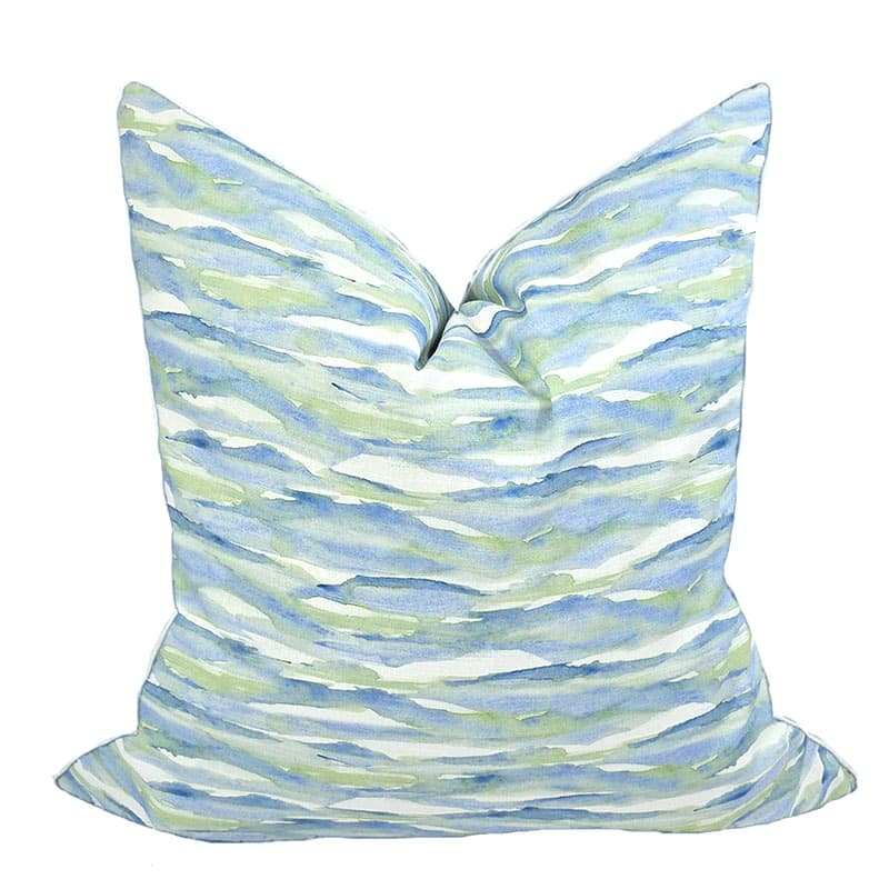 BISCAYNE COLLECTION SURF PILLOW / BLUE-GREEN