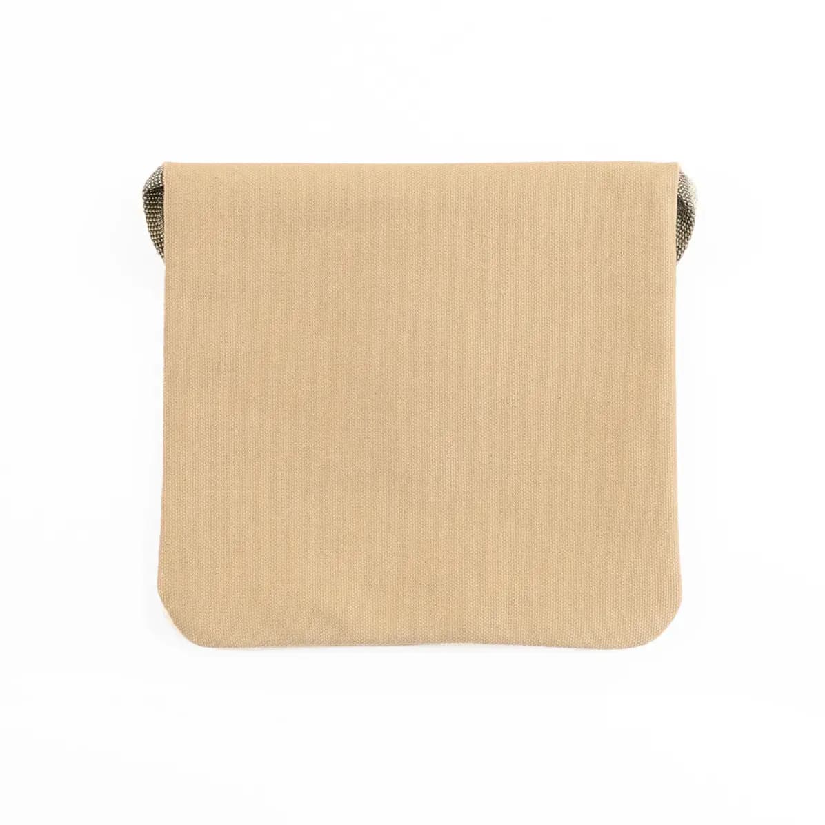 Tech & Travel Pouch – Canvas with American Steerhide Trim - thumbnail 3