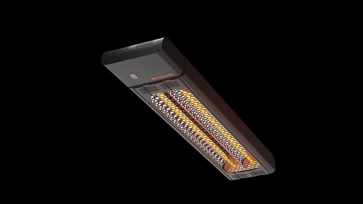 Schwank Ghost Series Marine Grade Black Electric Patio Heater