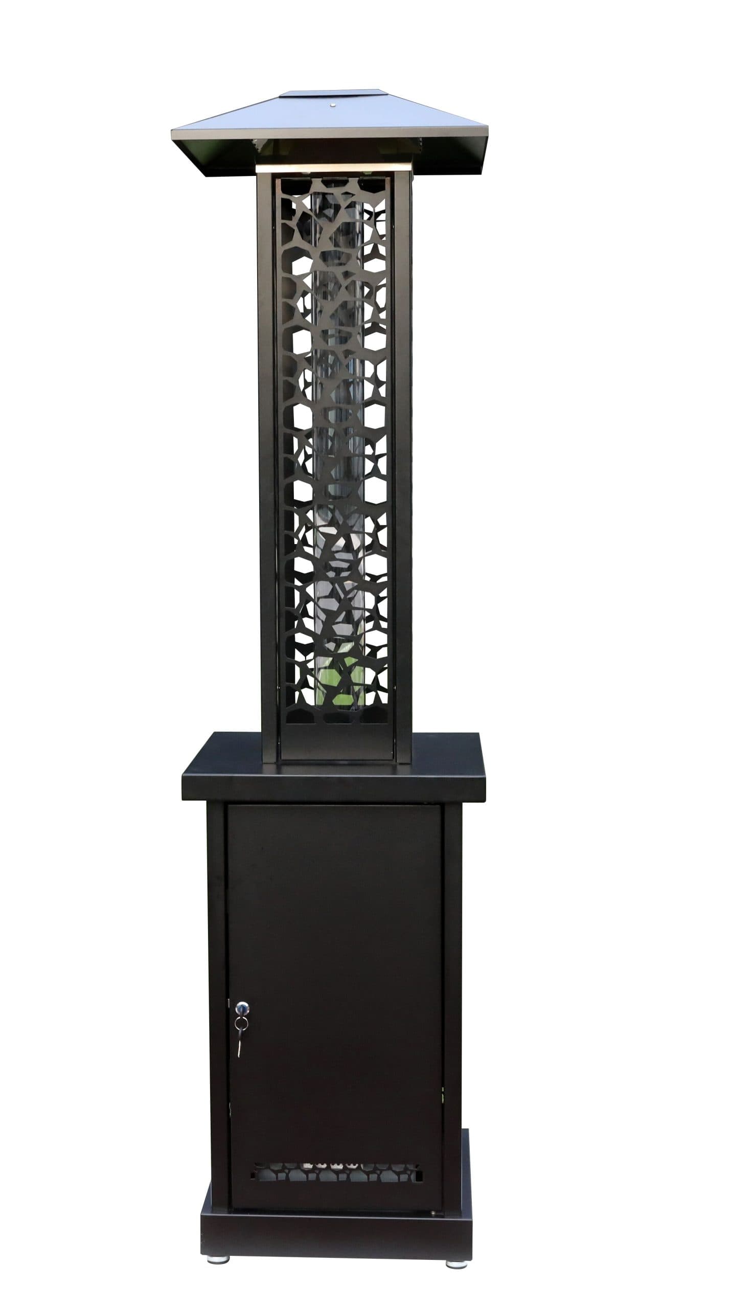 72″ Commercial Glass Flame Pellet Portable Patio Heater