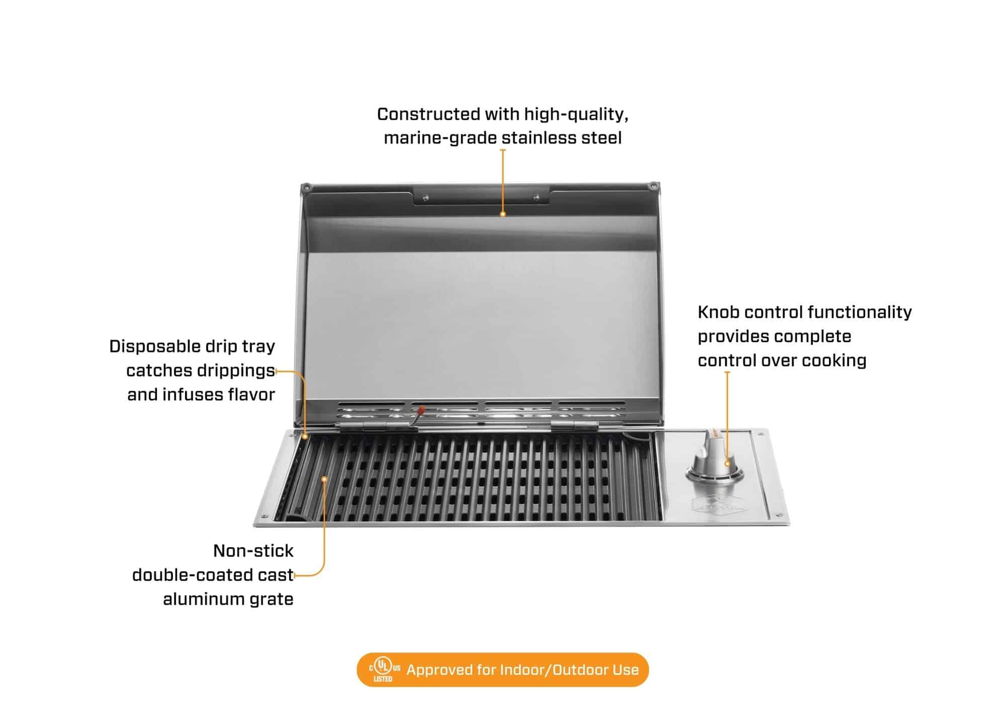 Built-In City Grill, 120V - thumbnail 4