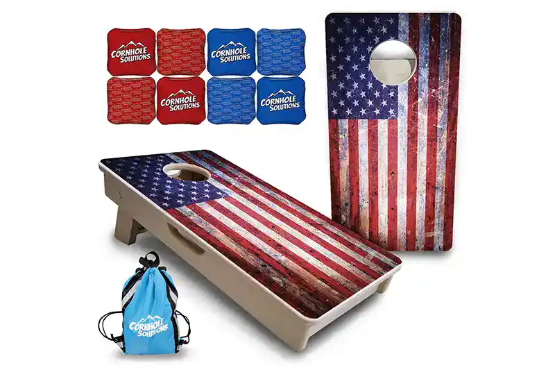 Mini Cornhole Boards – Weathered Flag