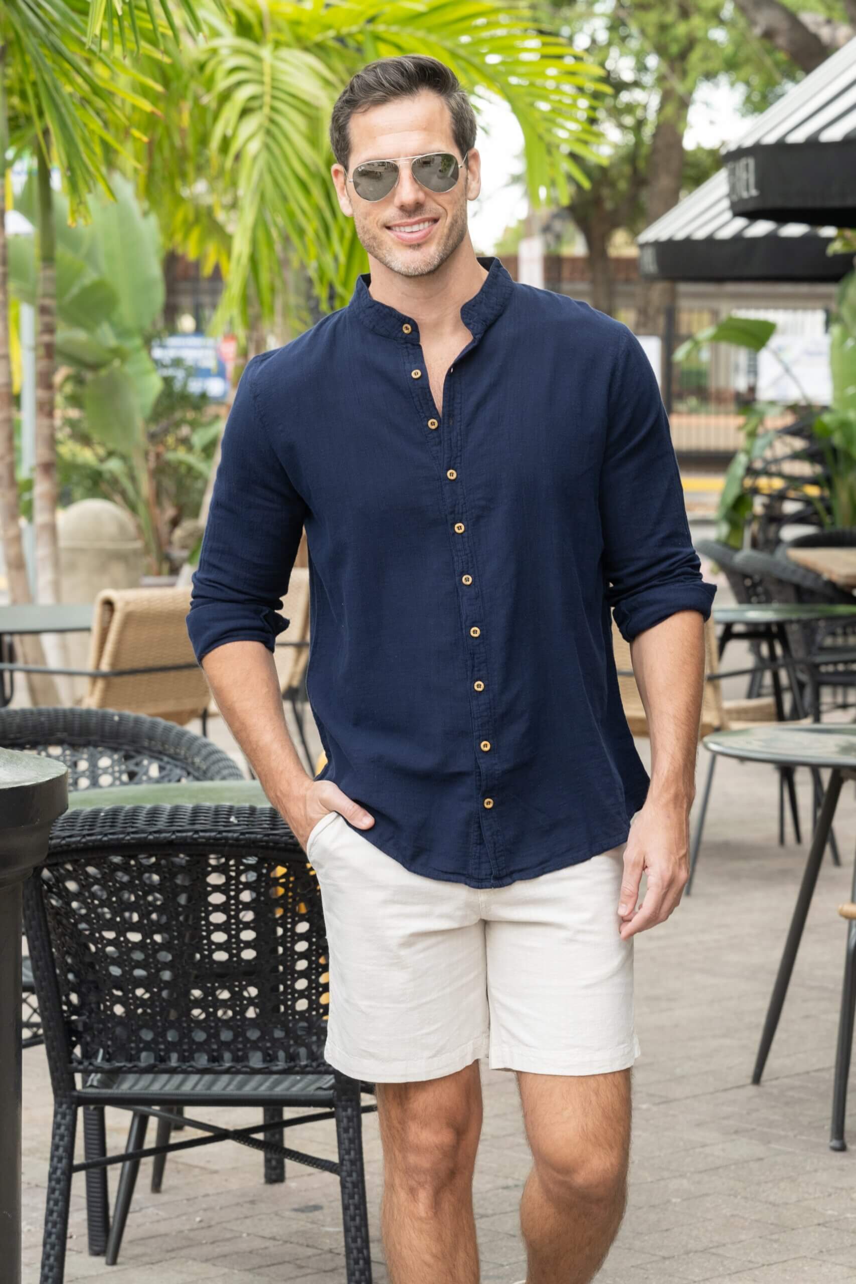 Luigi Dark Blue Shirt