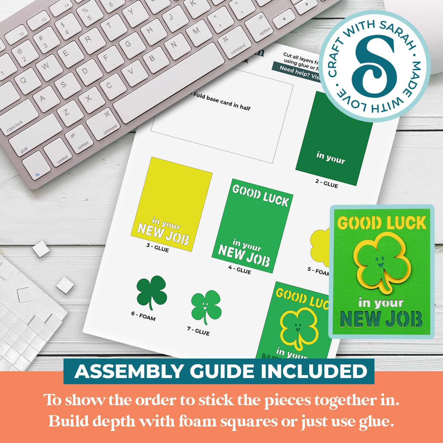 Good Luck in Your New Job A2 Card - thumbnail 2