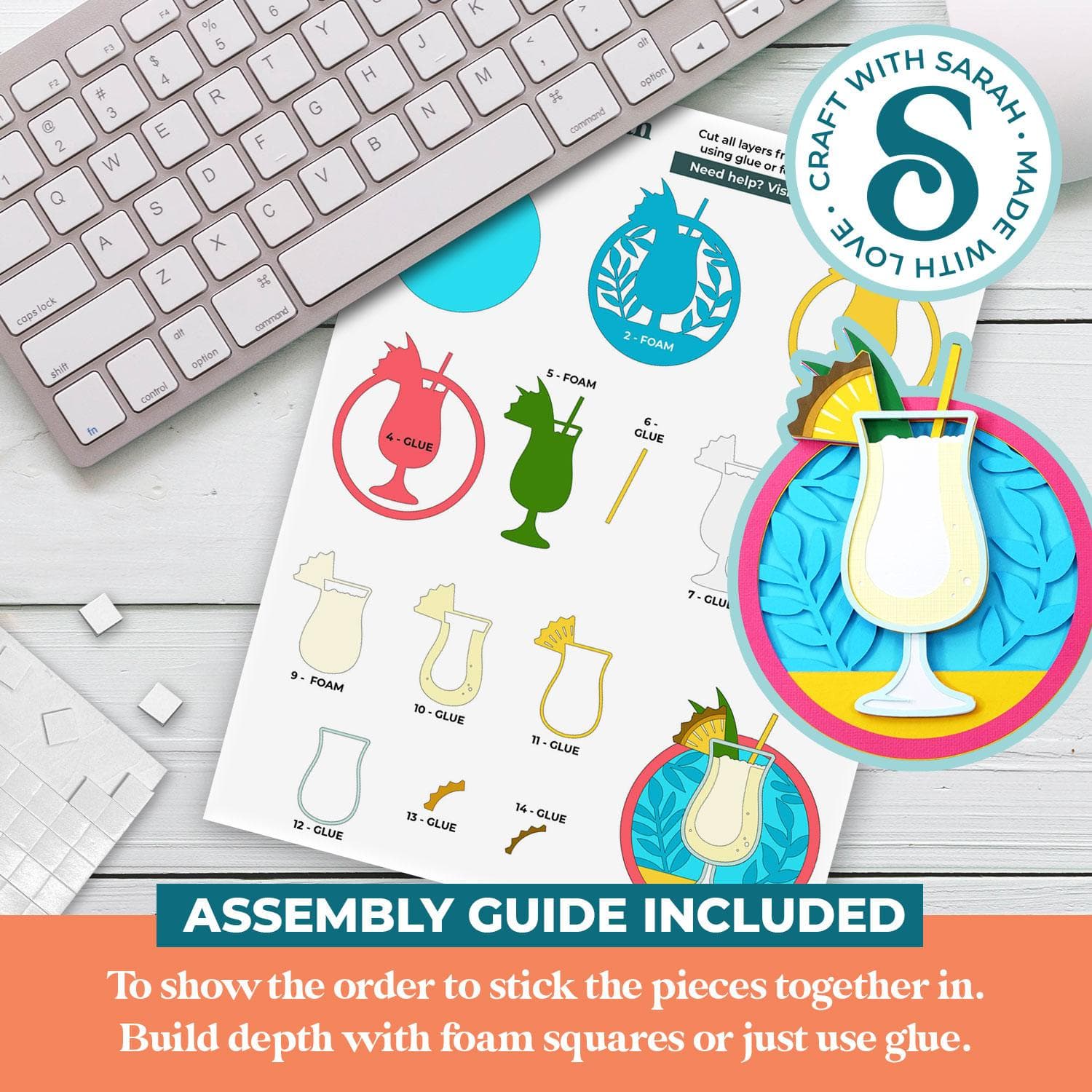 Pina Colada Cocktail SVG - thumbnail 2