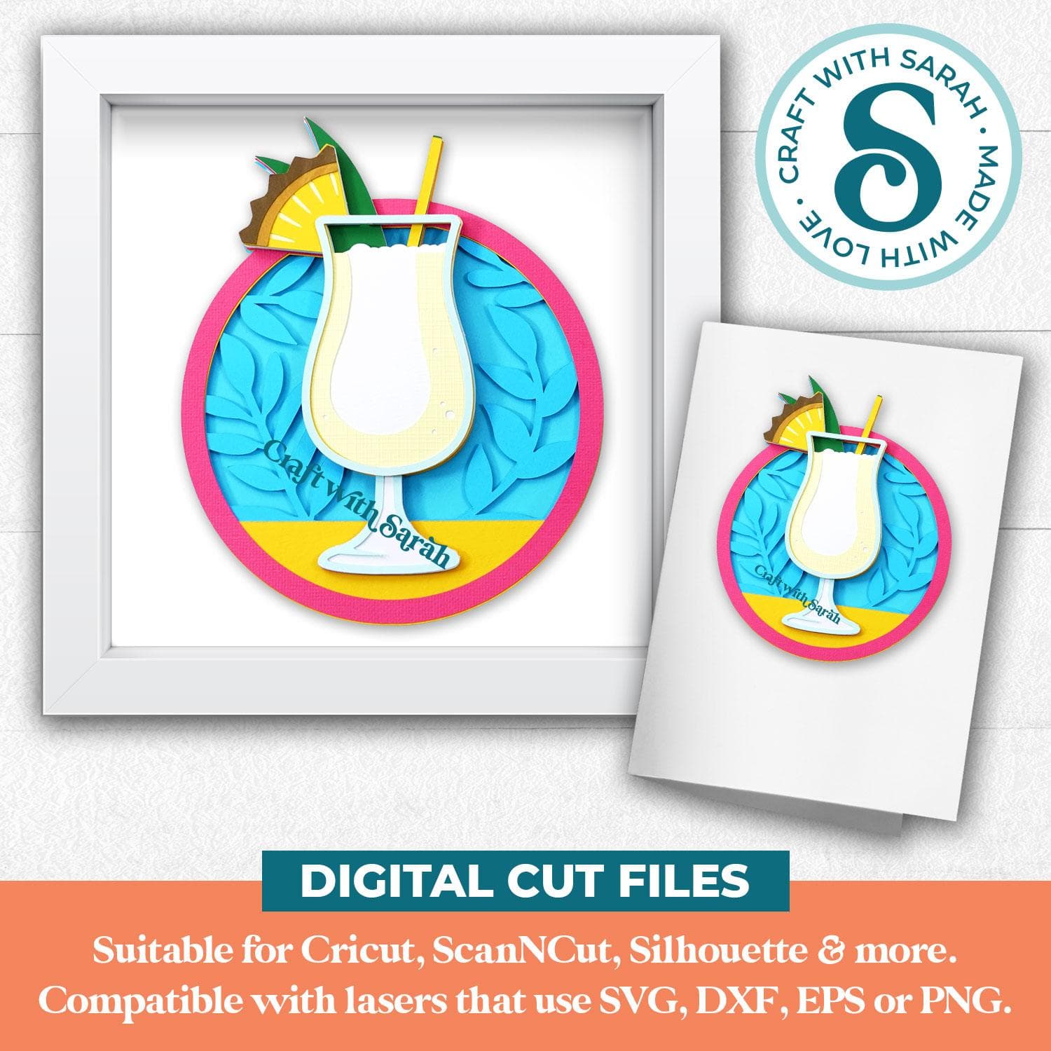 Pina Colada Cocktail SVG - thumbnail 3