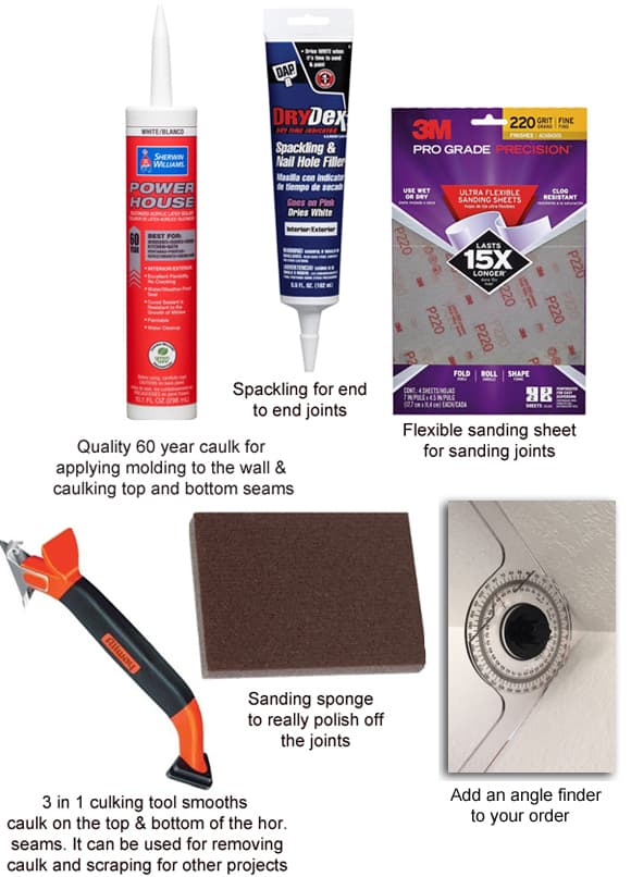 Crown Molding Installation Kit 200 ft. of molding