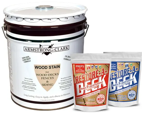 Armstrong Clark Stain 5 Gallon and Cleaner/Brightener Kit
