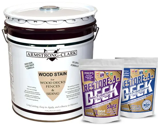 Armstrong Clark Stain 5 Gallon and Stripper/Brightener Kit