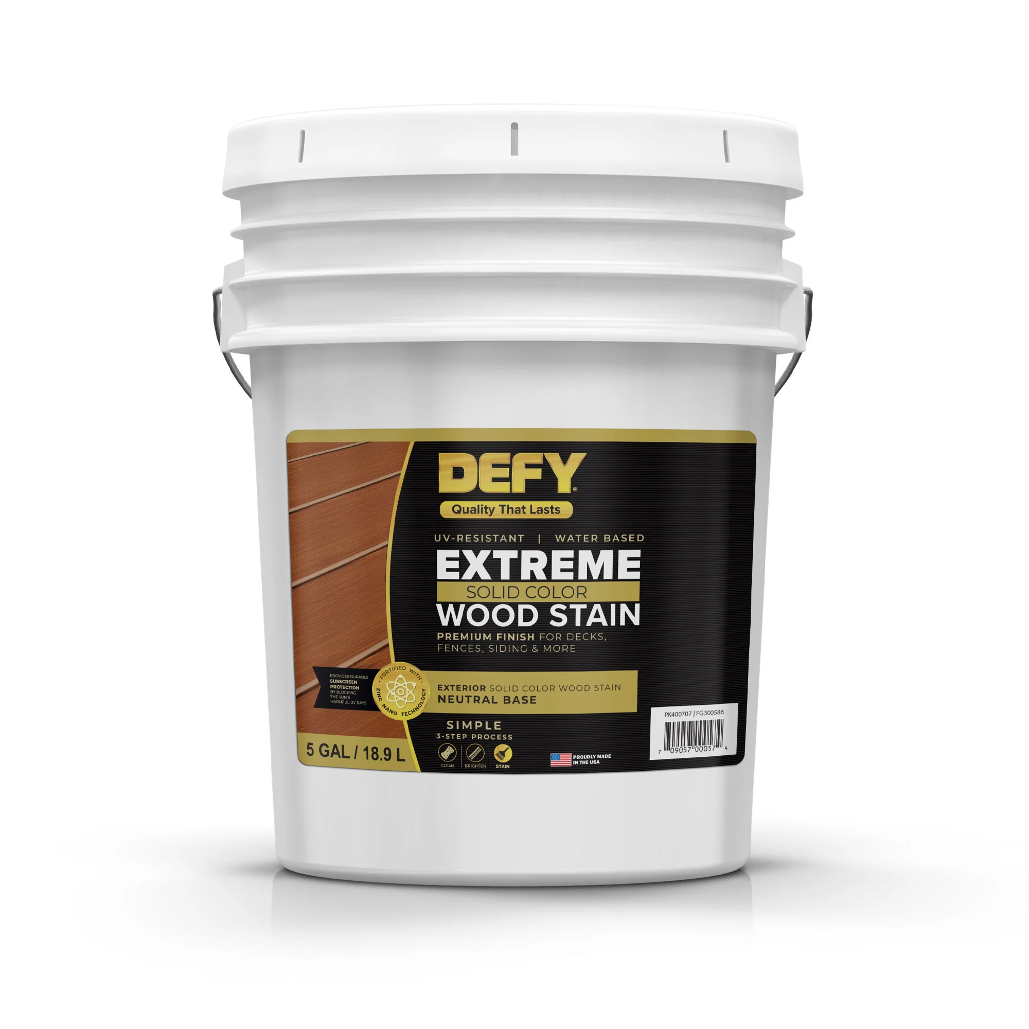DEFY Solid Color Wood Stain (Tintable) 5-Gallon