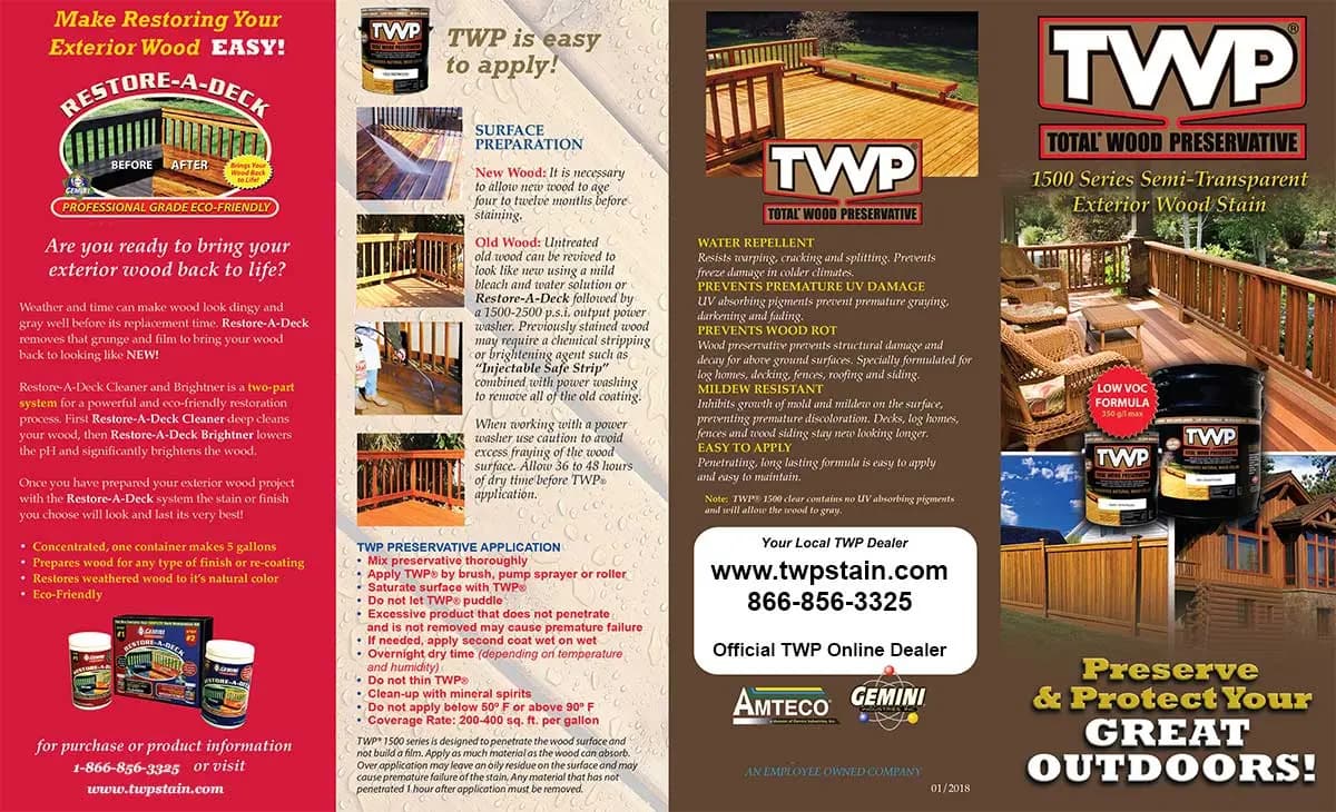 TWP 1500 Series Wood and Deck Stain 1 Gallon - thumbnail 3