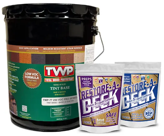 TWP Semi-Solid Stain 5 Gallon and R-A-D Stripper/Brightener Kit – LOW VOC