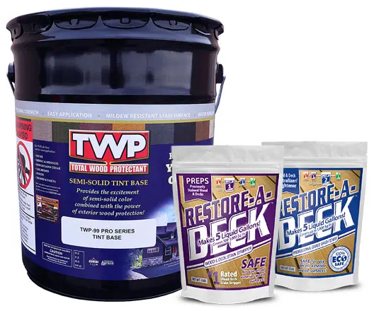 TWP Semi-Solid Stain 5 Gallon and R-A-D Stripper/Brightener Kit