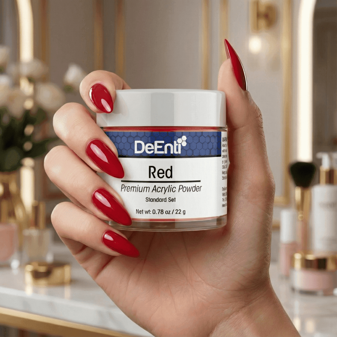 Red Acrylic Powder – 0.78 oz - thumbnail 2