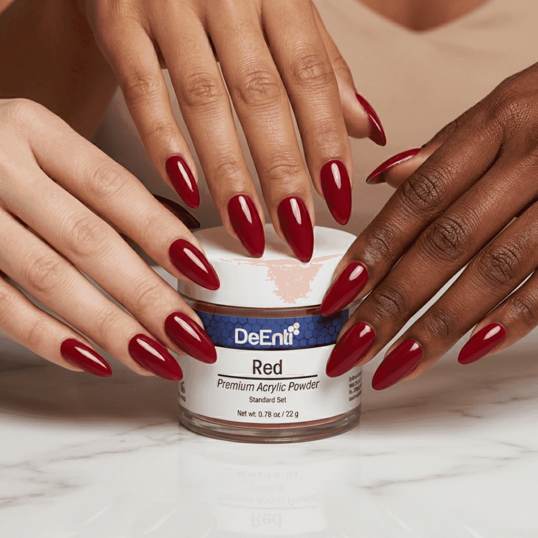 Red Acrylic Powder – 0.78 oz - thumbnail 3