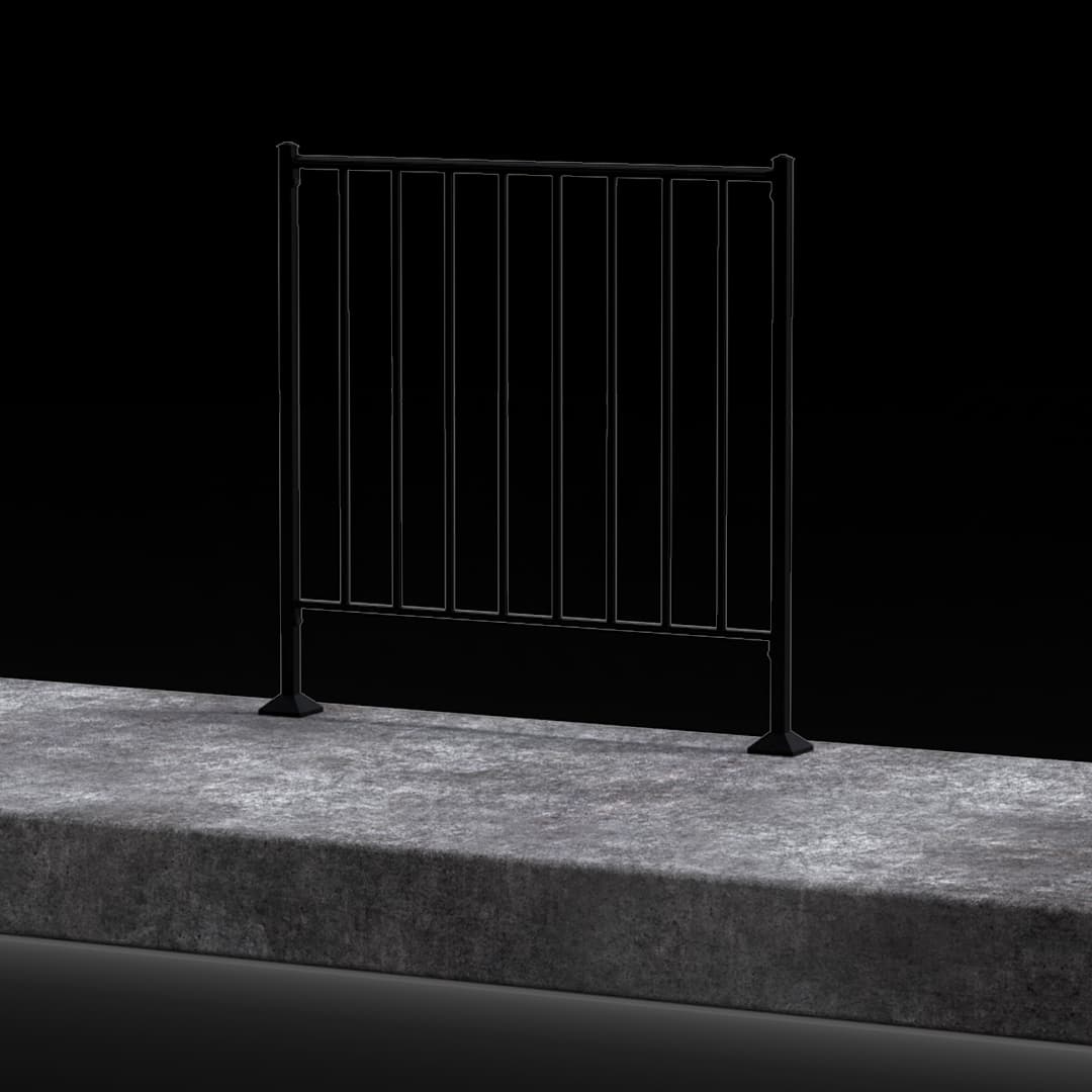 Level #35.5 – Wrought Iron Handrail for Porches and Patios