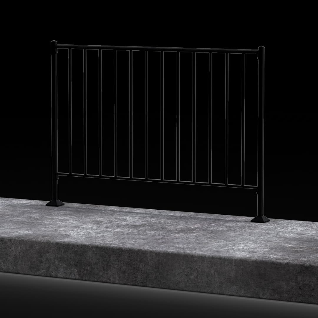 Level #51.5 – Wrought Iron Handrail for Porches and Patios