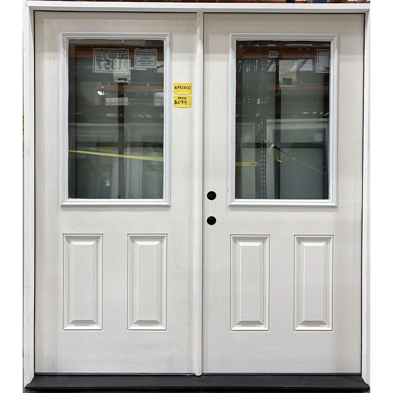 6/0 X 6/8 Fiberglass Half-Lite Double Door RH